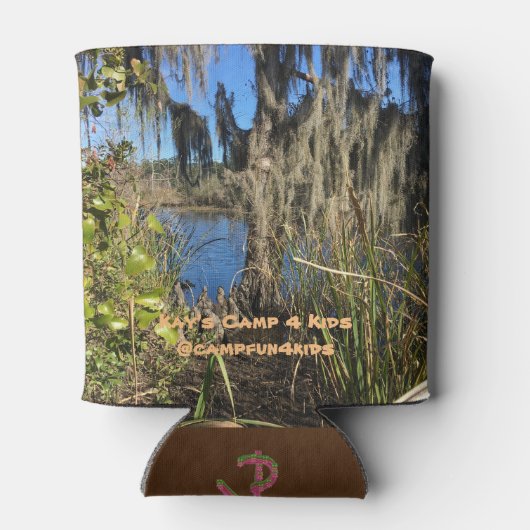 Kan & Flessenisolator (Coozie) Woodland kan koelen Blikjeskoeler (Achterkant)