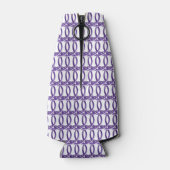 Kan/flessenkoeler - in elkaar grijpende Paarse rin Flesjeskoeler (Achterkant)