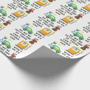 Kan geen benzine of EV betalen, dus koop een paard Cadeaupapier