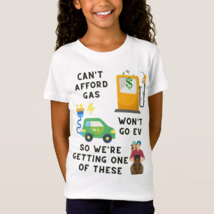 Kan geen benzine of EV betalen, dus koop een paard T-shirt