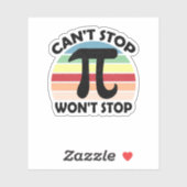 Kan geen einde maken aan de Wiskunde van Wiskunde Sticker (Vel)