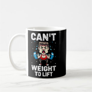 Kan geen gewicht aan Lift Weightlift Bodybuilder F Koffiemok