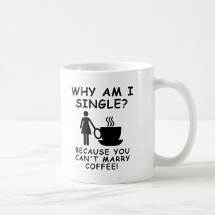 Kan geen koffie grappige mok vrouwelijke