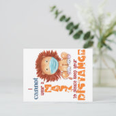 Kan geen Masker Draag - Lion Briefkaart (Staand voorkant)