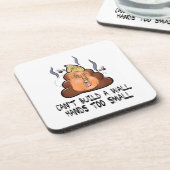 Kan geen muurhanden te kleine grappige antitrommel bier onderzetter (Linkerzijde)