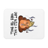 Kan geen muurhanden te kleine grappige antitrommel magneet (Horizontaal)