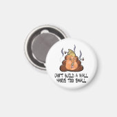 Kan geen muurhanden te kleine grappige antitrommel magneet (Voorkant / Achterkant)