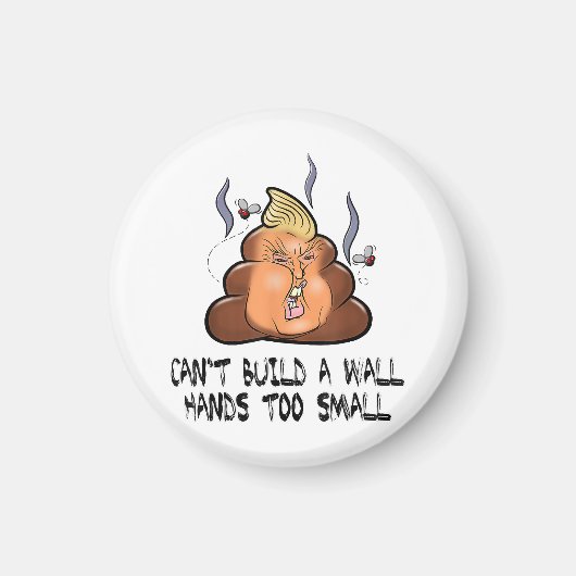 Kan geen muurhanden te kleine grappige antitrommel magneet (Voorkant)