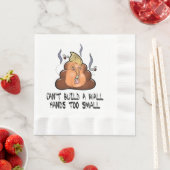 Kan geen muurhanden te kleine grappige antitrommel servet (Insitu)