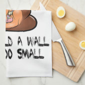 Kan geen muurhanden te kleine grappige antitrommel theedoek (Quarter Fold)