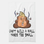 Kan geen muurhanden te kleine grappige antitrommel theedoek (Verticaal)