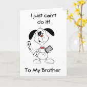 KAN GEEN *MY BROTHER" TEKSTEN OP JE BIRTHDAY-A KAA KAART (Gele Bloem)