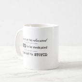 Kan geen onstuimige oplossing vinden koffiemok (Voorkant links)