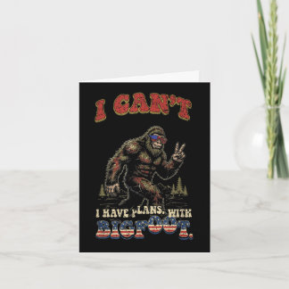 Kan geen plannen hebben met bigfootgrappig patriot kaart