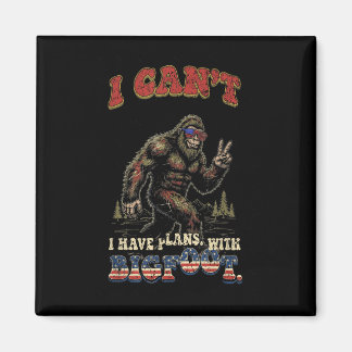 Kan geen plannen maken met bigfootfunny patriottis magneet