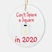 Kan geen plein redden in 2020 kerst keramisch ornament (Links)