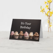 Kan geen Sad Cupcake Birthday Humor zijn Kaart (Gele Bloem)