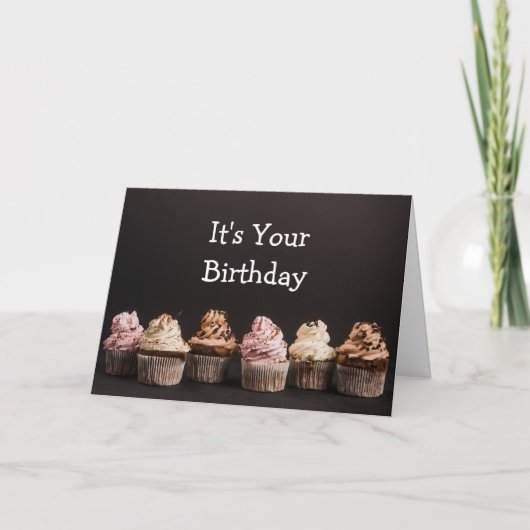 Kan geen Sad Cupcake Birthday Humor zijn Kaart (Voorkant)