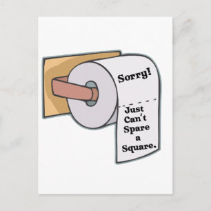 Kan geen vierkant besparen briefkaart