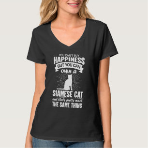Kan geluk niet kopen, maar kan een Siamese kat kop T-shirt