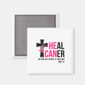 Kan genezen kanker Christelijk lint borstkanker AW Magneet (Voorkant / Achterkant)