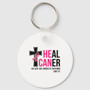 Kan genezen kanker Christelijk lint borstkanker AW Sleutelhanger