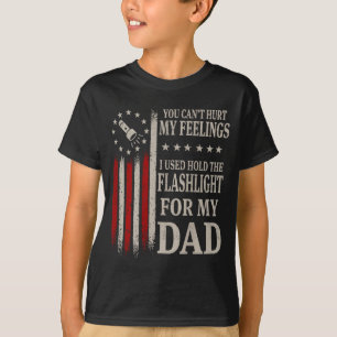 Kan gevoelens niet kwetsen Gebruikte zaklamp op ac T-shirt