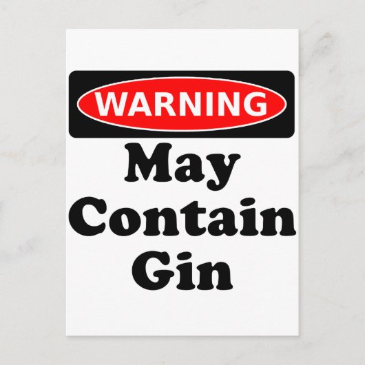 Kan gin bevatten briefkaart (Voorkant)