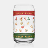 Kan glas met kerstkoekjes (Rechts)