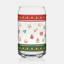 Kan glas met kerstkoekjes