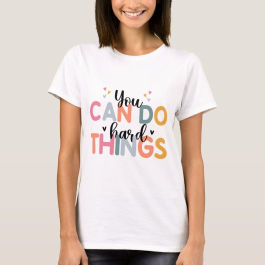 Kan harde dingen testen dag testen leraar t-shirt (Voorkant)
