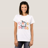 Kan harde dingen testen dag testen leraar t-shirt (Voorkant volledig)