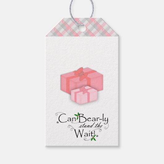 Kan het Beer alleen staan met het cadeauLabel met (Voorkant)