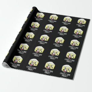 Kan het brie magie Grappige Kaas Pun Donkere BG Cadeaupapier