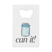 Kan het creditkaart flessenopener (Voorkant)