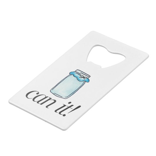 Kan het creditkaart flessenopener (Voorkant Gekanteld)