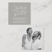 Kan het geen bruiloft streaming link maken informatiekaartje (Voorkant / Achterkant)