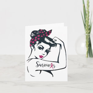 Kan het genezen Rosie Riveter Borstkanker Overleve Kaart