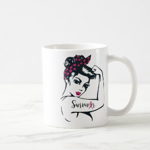 Kan het genezen Rosie Riveter Borstkanker Overleve Koffiemok