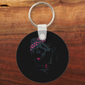 Kan het genezen Rosie Riveter Borstkanker Overleve Sleutelhanger (Voorkant)