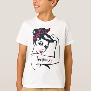 Kan het genezen Rosie Riveter Borstkanker Overleve T-shirt
