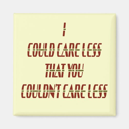 Kan het minder schelen magneet (Voorkant)