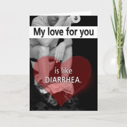 Kan het niet in de Valentijn houden Feestdagen Kaart (Voorkant)