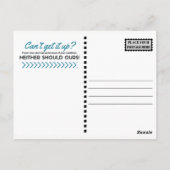 Kan het niet opstaan? briefkaart (Achterkant)