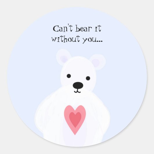 Kan het niet zonder jou ronde sticker (Voorkant)