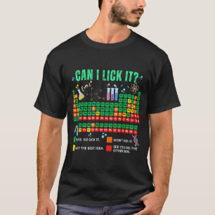 Kan het periodiek systeem likken t-shirt