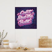 Kan het Poster Beat Square niet stoppen (24x24) (Keuken)