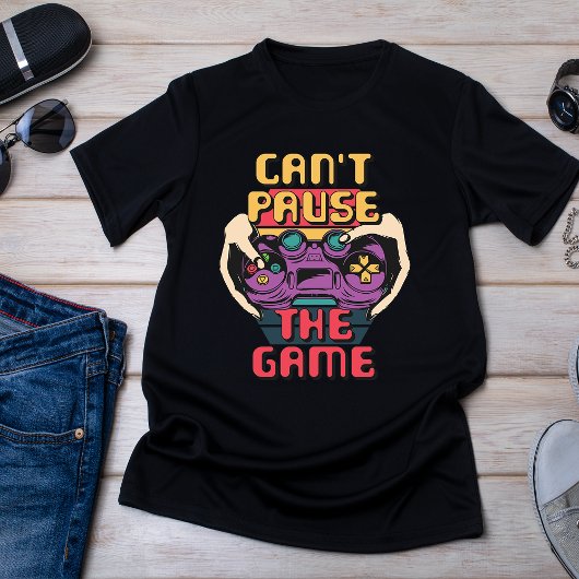 Kan het spel niet pauzeren - Funny Gamer T-Shirt