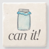 Kan het stenen onderzetter (Voorkant)