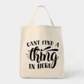 Kan hier niets vinden tote bag (Voorkant)